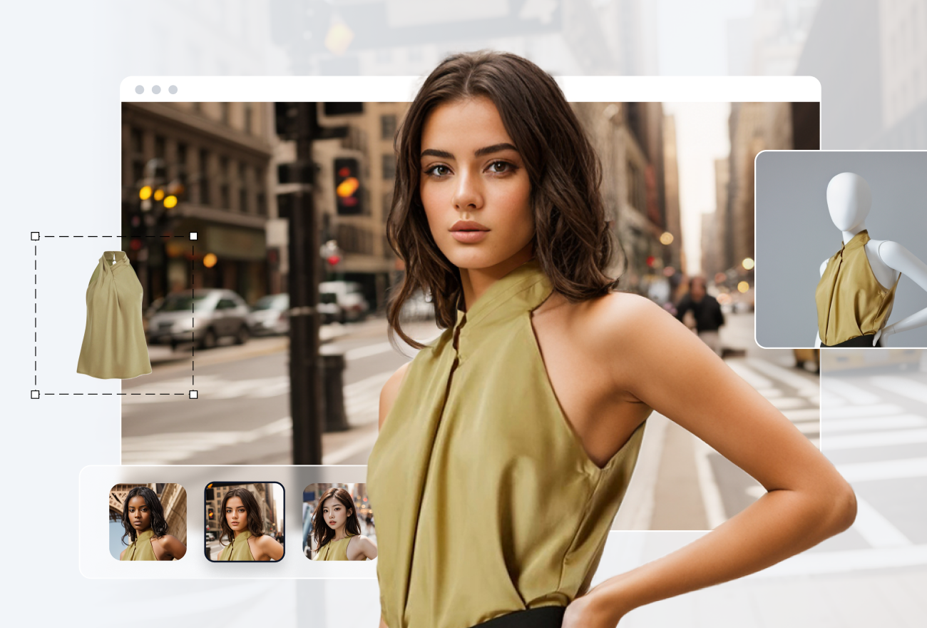 Showcase your products flawlessly on versatile virtual models, enhancing your brand's appeal without breaking the bank. Enjoy unparalleled convenience and cost savings by eliminating the need for traditional photoshoots.